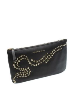 TOSCA BLU NIZZA Tracolla Tre Scomparti Con Borchie -Borse Sconto tosca blu nizza tracolla tre scomparti con borchie nero 8050035382185 3