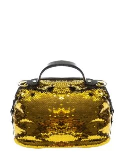 TRUSSARDI T-WOW Borsa A Mano, Con Tracolla -Borse Sconto trussardi t wow borsa a mano con tracolla gold black 8057735756247 4