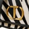 TWINSET Borsa A Tracolla In Pelle Stampa Zebra -Borse Sconto twinset borsa a tracolla in pelle stampa zebra furry zebra neve nero 8051735891663