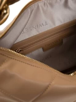 TWINSET HOBO BAG Sacca A Spalla, Con Tracolla -Borse Sconto twinset hobo bag sacca a spalla con tracolla light wood 8052860390106 5