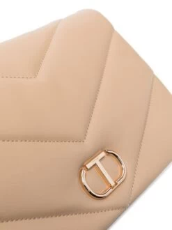 TWINSET MATELASSE Borsa A Spalla Con Tracolla -Borse Sconto twinset matelasse borsa a spalla con tracolla canapa chiaro 8052860545292 2