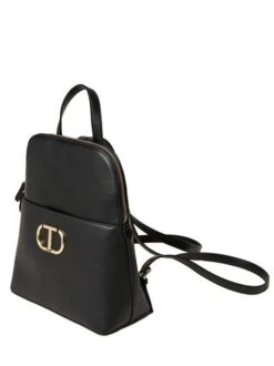 TWINSET OVAL T Zaino Piatto -Borse Sconto twinset oval t zaino piatto nero 8052860653133 1