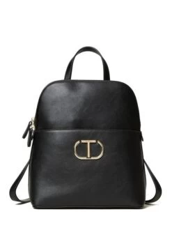 TWINSET OVAL T Zaino Piatto -Borse Sconto twinset oval t zaino piatto nero 8052860653133 3