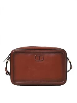 TWINSET SHADED Camera Bag -Borse Sconto twinset shaded camera bag mahogany 8052860520848 1
