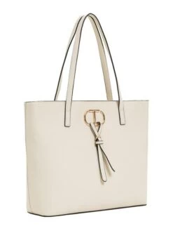 TWINSET SMALL BELT Shopping Bag Grande -Borse Sconto twinset small belt shopping bag grande avorio 8052860545759 2