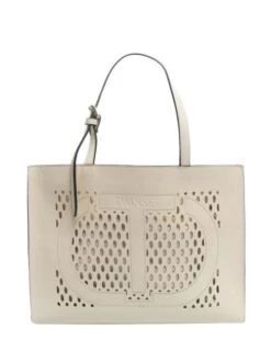 TWINSET WINDOW OVAL T Borsa Shopping Trasforata -Borse Sconto twinset window oval t borsa shopping trasforata avorio 8052860586424 3