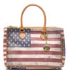YNOT Flag Color Bauletto Borsa A Mano, Con Tracolla -Borse Sconto ynot flag color bauletto borsa a mano con tracolla usa 8052204128693