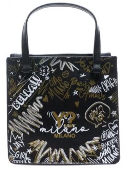 YNOT GRAFFITI Borsa Tote -Borse Sconto ynot graffiti borsa tote gold 8059392122342 2
