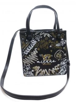 YNOT GRAFFITI Borsa Tote -Borse Sconto ynot graffiti borsa tote gold 8059392122342 3