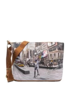 YNOT YESBAG Borsa Piatta A Tracolla -Borse Sconto ynot yesbag borsa piatta a tracolla new york skater 8059392184272 2